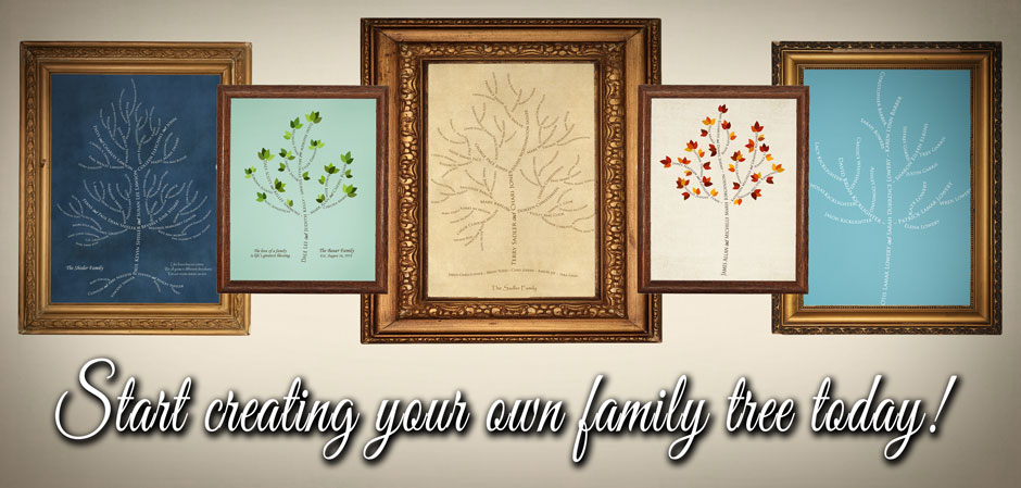 family tree artwork samples